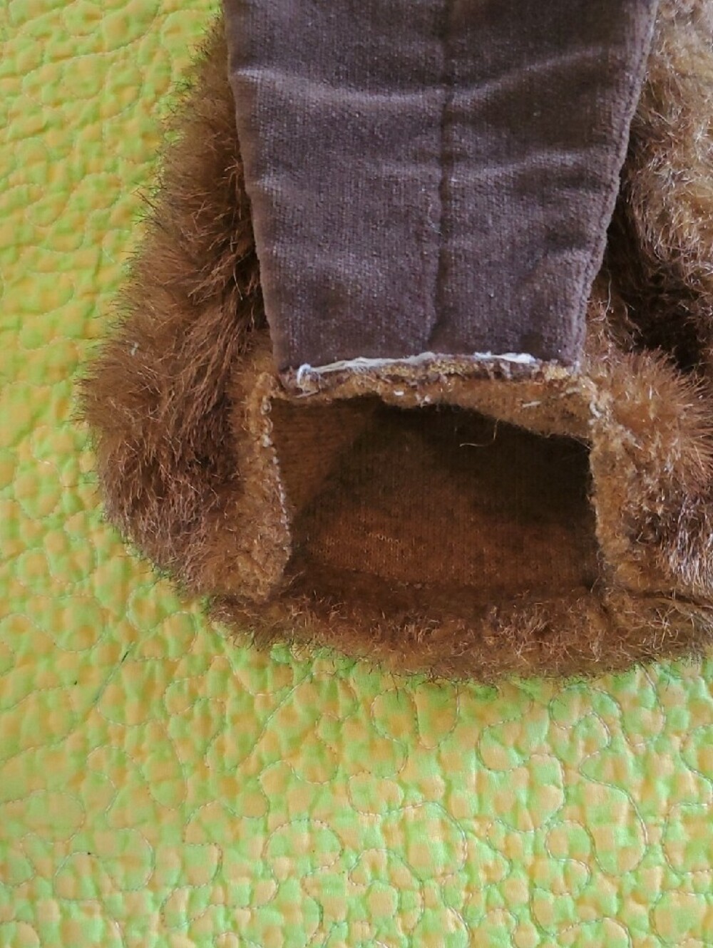 German Vintage Plush Beaver Hand Puppet - Brown - Picture 6 of 8
